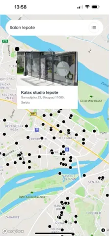 Interaktivna mapa najboljih salona lepote na LINKINPRO Marketplace – pronađite i rezervišite termin online